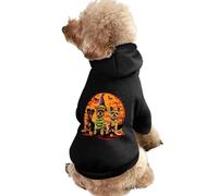 Costume d'Halloween pour chien Schnauzer, sweat à capuche pour chien imprimé, sweat-shirt d'hiver amusant pour chien, chat, tenue à capuche pour chiot, costume mignon pour petits, moyens et grands chi