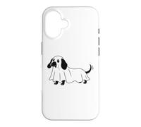 Costume d'halloween pour Chien Teckel fantôme Wiener Coque pour iPhone 16