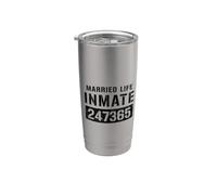 Costume d'Halloween pour couple de prisonniers et détenus Gobelet isotherme en acier inoxydable double paroi