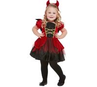 Costume D'Halloween Pour Enfant Petit Diable Citrouille Tenue Fantaisie Bébé
