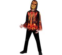 Costume D'Halloween Pour Enfant Reaper Skeleton Zombie