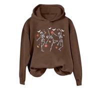 Costume d'Halloween pour femme avec cordon de serrage Y2K - Pull décontracté - Lanternes d'Halloween tendance - Hauts à capuche doux d'Halloween effrayants pour le rendre effrayant avec capuche