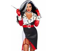 Costume D'Halloween Pour Femme Cruella De Vil Leg Avenue 86809