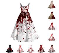 Costume d'Halloween pour femme - Robe effrayante - Robe d'horreur - Corpse Bride Zombie - Costume de sorcière sexy - Costume sexy pour enfants et filles - Costume de clown fantaisie - Grandes tailles