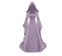Costume d'Halloween pour femme - Robe Renaissance pour femme - Costume de sorcière d'Halloween pour costumade - Costume médiéval rétro gothique victorien pour fête d'Halloween, vêtements de soirée