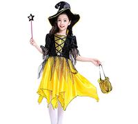 Costume d'halloween pour Fille Gothique Lolita Robe DéContracté Midi de Bal la Renaissance Deguisement Carnaval Spooktacular Fêtes, Anniversaires, Halloween 2-10 Ans