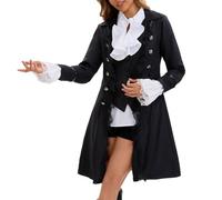 Costume d'Halloween pour garçon, ensemble de costumes historiques pour pères fondateurs, tenue d'Halloween 6 pièces