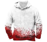 Costume d'Halloween pour homme avec capuche sanglante effrayante et poches pour l'automne à manches longues, Z02-white Halloween Hoodies pour hommes, L