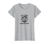 Costume d'halloween pour Papa : Slogan Amusant pour Parent épuisé T-Shirt, Femme, Gris Chiné, 3XL