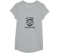 Costume d'halloween pour Papa : Slogan Amusant pour Parent épuisé T-Shirt, Fille, Gris Chiné, L