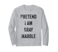 Costume d'halloween « Pretend I Am Grey Marble Rock Stone Lover » Manche Longue