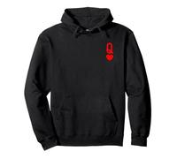 Costume d'Halloween Queen of Heart King and Queen Easy Couple Sweat à Capuche