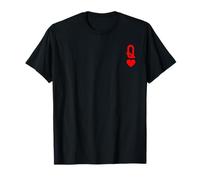 Costume d'Halloween Queen of Heart King and Queen Easy Couple T-Shirt