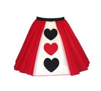 Costume d'Halloween Reine de Cœur/Alice au pays des merveilles (XS-M)
