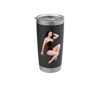 Costume d'Halloween rétro pour fille - Pin Up Devil Girl Gobelet isotherme en acier inoxydable double paroi
