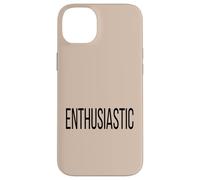 Costume d'halloween Simple et enthousiaste avec Un Seul Mot Coque pour iPhone 14 Plus