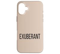 Costume d'halloween Simple et exubérant avec Un Seul Mot Coque pour iPhone 16 Plus