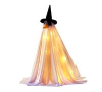 Costume d'Halloween spectre lumineux d'extérieur pour statue d'oie de 58,4 cm, comprend une guirlande de lumières LED pour créer un effet lumineux étrange pour la pelouse et le jardin