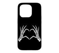Costume d'halloween Squelette en Forme de cœur Citrouille, fantôme, sorcière Coque pour iPhone 15 Pro