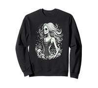 Costume d'halloween Squelette sirène Mignon pour Femme et Enfant Sweatshirt