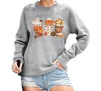Costume d'Halloween - Sweat-shirt pour femme - Sweat tendance Tis The Season - Pull ample - T-shirt à manches longues, gris, L