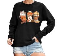 Costume d'Halloween - Sweat-shirt pour femme - Sweat tendance Tis The Season - Pull ample - T-shirt à manches longues, Noir , L