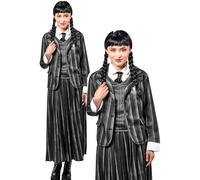 Costume D'Halloween Uniforme Scolaire Licencié De Wednesday Addams Nevermore