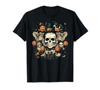 Costume d'Halloween vintage citrouille sorcière drôle Halloween T-Shirt
