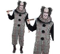 Costume D'Halloween Vintage De Clown Effrayant Pour Homme IT