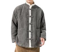 Costume d'hiver chaud en peluche, costume traditionnel chinois en coton pour homme, manteau kung fu, veste d'art martial, manches longues, vêtements de Tai Chi en coton et lin, uniforme Wing Chun