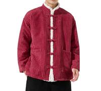 Costume d'hiver chaud en peluche, costume traditionnel chinois en coton pour homme, manteau kung fu, veste d'art martial, manches longues, vêtements de Tai Chi en coton et lin, uniforme Wing Chun