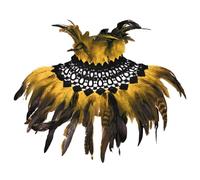 Costume d'hiver chaud pour l'hiver 2026 - Dégradé - Pour festival, bal masqué, performance par temps froid, jaune, taille unique