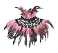 Costume d'hiver chaud pour l'hiver 2026 - Dégradé - Pour festival, bal masqué, performance par temps froid, rose, taille unique