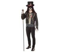 Costume D'Homme Voodoo Médecin Sorcier Halloween Avec Chapeau