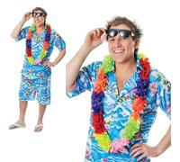 Costume D'Hommes Hawaïen Tropical De Plage Magnum