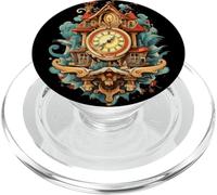 Costume d'horloge à Coucou Cool pour Les Amateurs d'horloge PopSockets PopGrip pour MagSafe