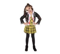 Costume D'Horreur De Fête D'Halloween Pour Fille Zombie Scolaire