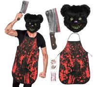 Costume d'Horreur - Masque d'Halloween pour Homme - Masque d'Horreur - Costume d'Halloween Effrayant pour Halloween, Carnaval - Tenue Adulte