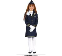 Costume d'hôtesse de l'air officier pour filles taille 98 - 146, taille:110/116