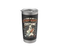 Costume d'infirmière avec seringue d'Halloween avec inscription « This Is My Scary Nurse » Gobelet isotherme en acier inoxydable double paroi