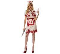Costume D'Infirmière Sanglante Pour Femmes, Tenue De Fête D'Halloween Sexy