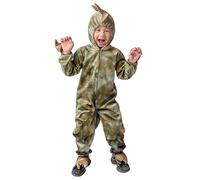 Costume Dinosaure Enfant Animal Performance Tenue pour Garçon Halloween Fête Déguisement Jeu Préhistorique pour Enfants Déguisement(Camouflage, 7-8 Years)