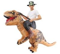 Costume dinosaure gonflable deguisement adulte fêTe de carnaval - Tyrannosaure Brun Marron G