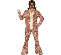 Déguisement rétro homme - Marque NO NAME - Modèle Hippie - Jaune - Style année 70