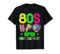 Costume disco des années 80 et 90 pour fille et garçon T-Shirt