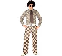 Costume disco pour homme brun-beige