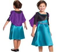 Costume Disney La Reine des Neiges - DISGUISE - Anna - Enfant - Bleu 7-8 ans