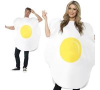 Costume D'Oeuf Au Plat Adulte Amusant Vêtement De Fête Nouveau Hommes Femmes OS
