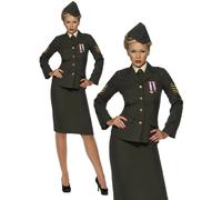 Costume D'Officier De Guerre Uniforme Militaire Pour Femmes Tenue Fantaisie