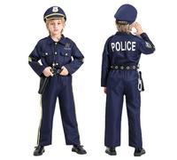 Costume d'officier d'Halloween pour garçons - Costume de policier pour Halloween, fête costumée